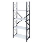 5 Raflı Metal Ayaklı Dekoratif Kitaplık - Görsel 2