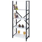 5 Raflı Metal Ayaklı Dekoratif Kitaplık - Görsel 3