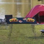 Katlanır Metal Ayaklı Kamp Masası